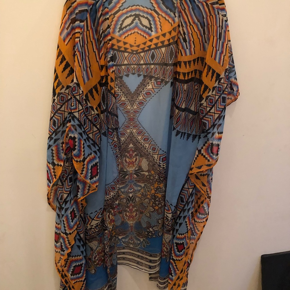 Boho chic patterned duster